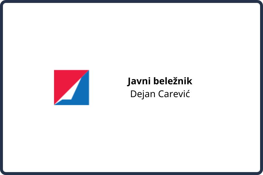 Javni beležnik - notar Dejan Carević Zemun